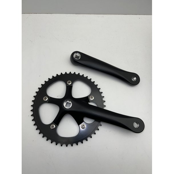 Kranks�t, 1 klinge, 48T. sort arm, alu. Prowheel