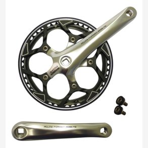 Krankst, 1 klinge, 48T. sort, alu. m/kdebeskytter, SPECTRA