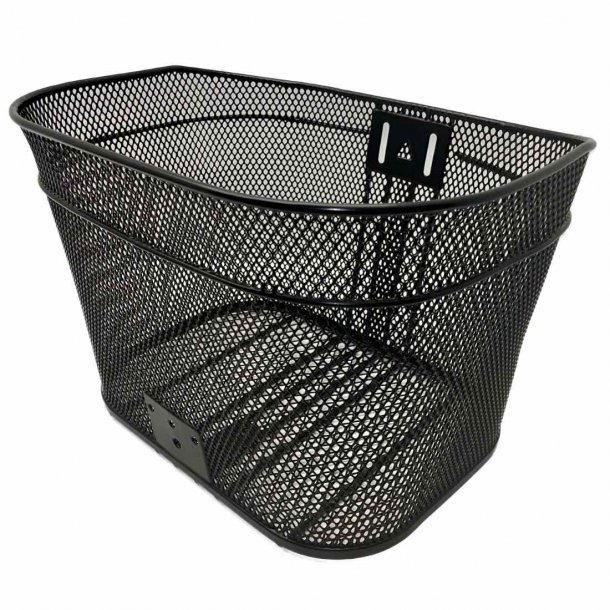 Kurv, front, 28", sort, fastmont, SPECTRA