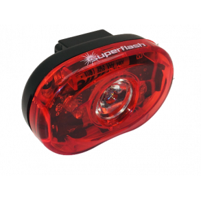 Baglygte, oval, SUPERFLASH, SMART