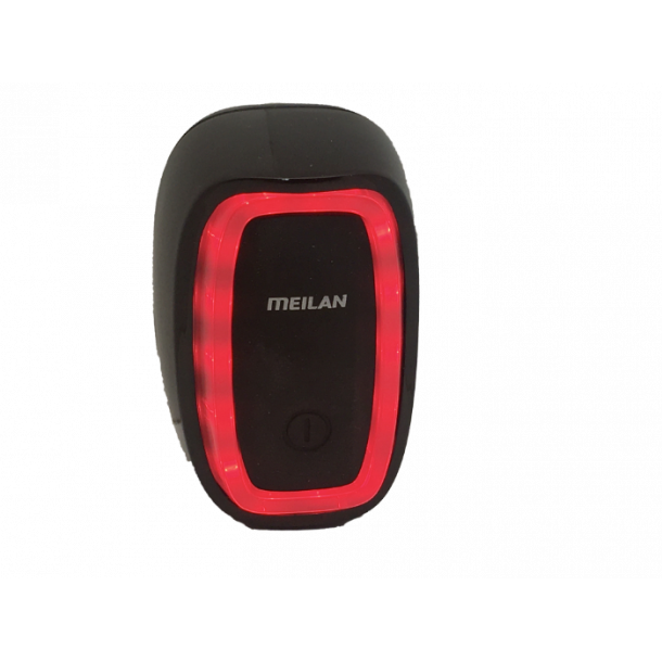 Baglygte, m/stoplys, X6, USB opladelig, MILAN