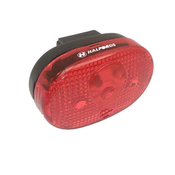 Baglygte, HALFORDS, 3 led.