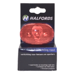 Baglygte, HALFORDS, 3 led.