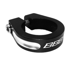 Sadelstangsclamp. 28,6mm. sort