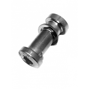 Sadelstangsbolt + mtrik, chrom, 8x19 Unbraco