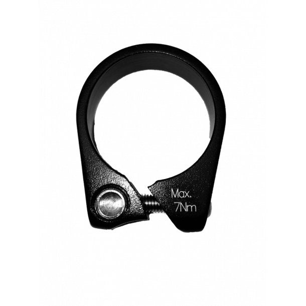 Sadelstangsclamp, 34,9mm. sort, unbraco