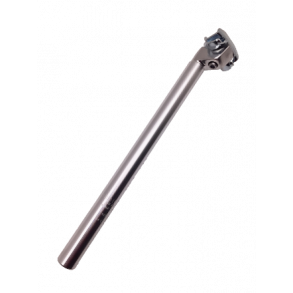 Sadelpind, 25,8mm. 350mm. m/slde, Slv, PROMAX