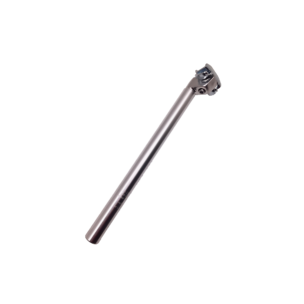 Sadelpind, 25,8mm. 350mm. m/slde, Slv, PROMAX