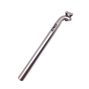 Sadelpind, 31,6mm. 400mm. m/ slde, slv, UNO