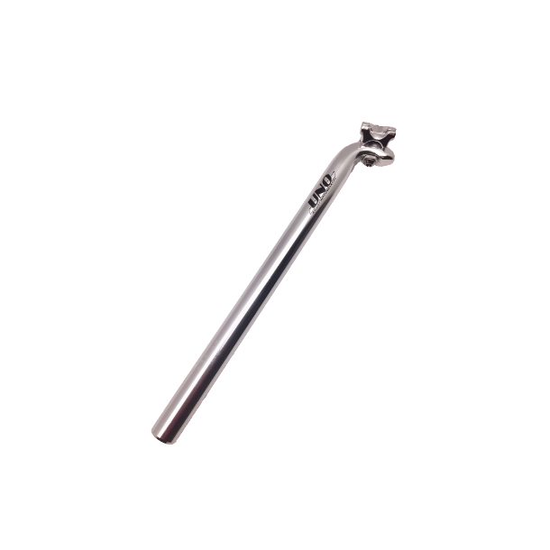 Sadelpind, 28,2mm. 400mm. m/ slde, slv, UNO