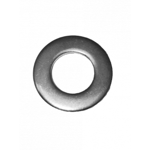 Skive, 10,5mm. rustfri, glat, f. baghjul, 1 stk.