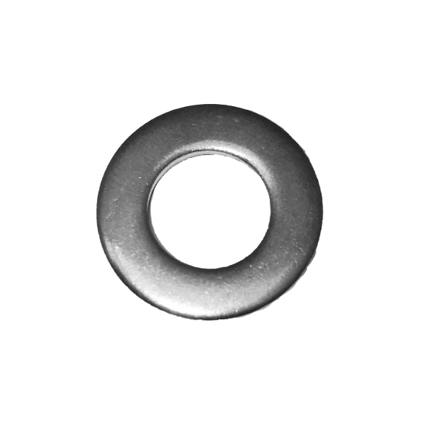 Skive, 10,5mm. rustfri, glat, f. baghjul, 1 stk.