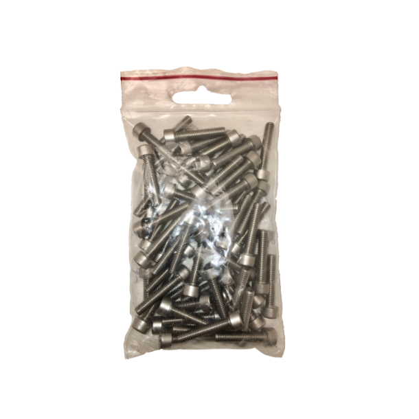 Bolt, 5x25mm. UNBRACO, rustfri, 100 stk.