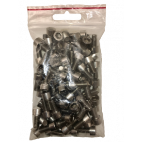 Bolt, 6x12mm. UNBRACO, rustfri, 100 stk.