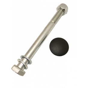 Aksel/ stikaksel, 12mm. t/forhjul, 20