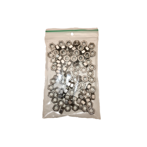 Mtrik, 5mm. Rustfri stl, 100stk.