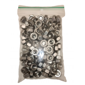 Mtrik, 6mm. Rustfri stl, 100 stk.