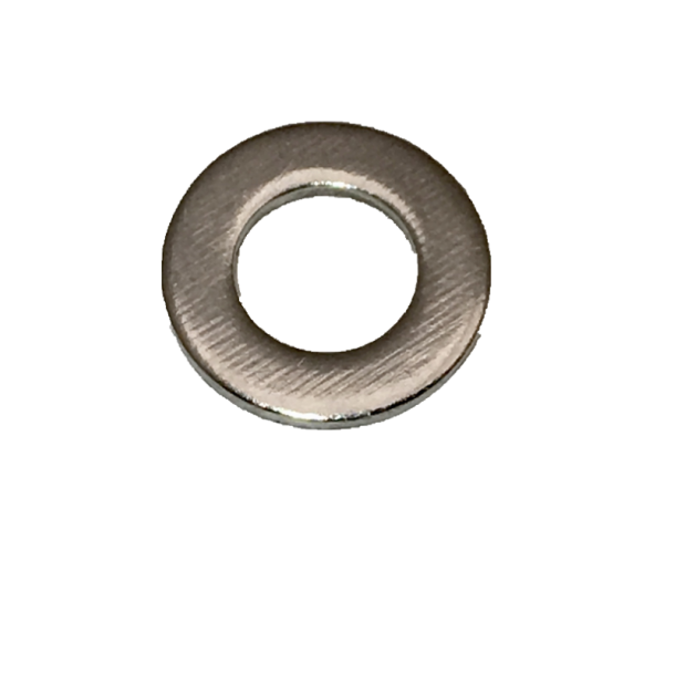 Skive, 5mm. (5x10x1,0mm.) rustfri, 100 stk.