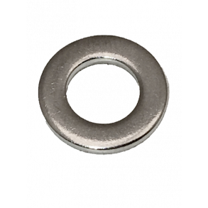 Skive, 6mm. (6x12x1,6mm.) rustfri, 100 stk.