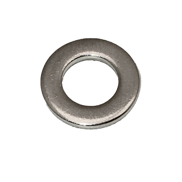 Skive, 6mm. (6x12x1,6mm.) rustfri, 100 stk.