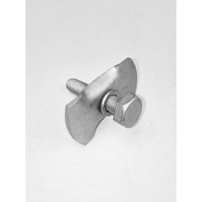 Overplade med bolt, st�l.