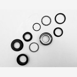 Styrfittings, Gevind 1" Alu. sort