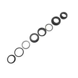 Styrfittings, Gevind 1 1/8", alu. sort