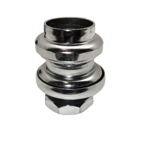 Styrfittings, Gevind 1". Chrom stl.