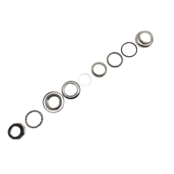 Styrfittings, Gevind 1". Chrom stl.