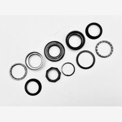 Styrfittings, Gevind 1". sort stl.