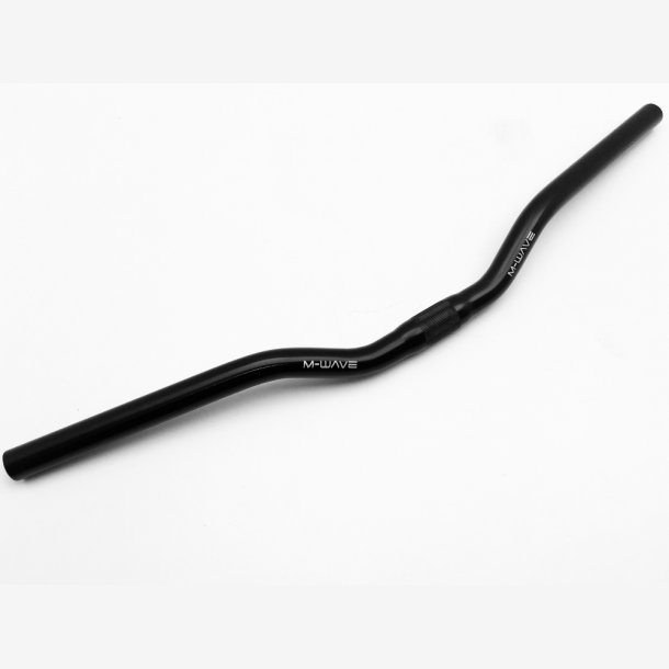 Overr�r, MTB/ CITY, 600mm. � 25,4 mm. Sort alu.  M-WAVE