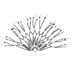 Frakkeskner, spiral/ net